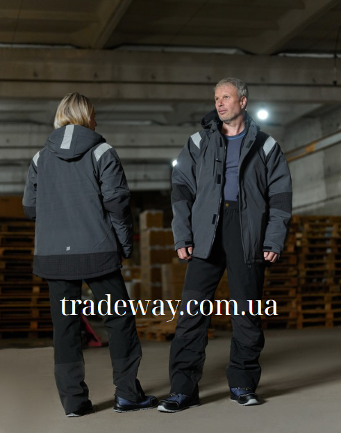 Куртка зимова Softshell BoSafety ATLANTA-J Grey Black (Литва) - Зображення 3